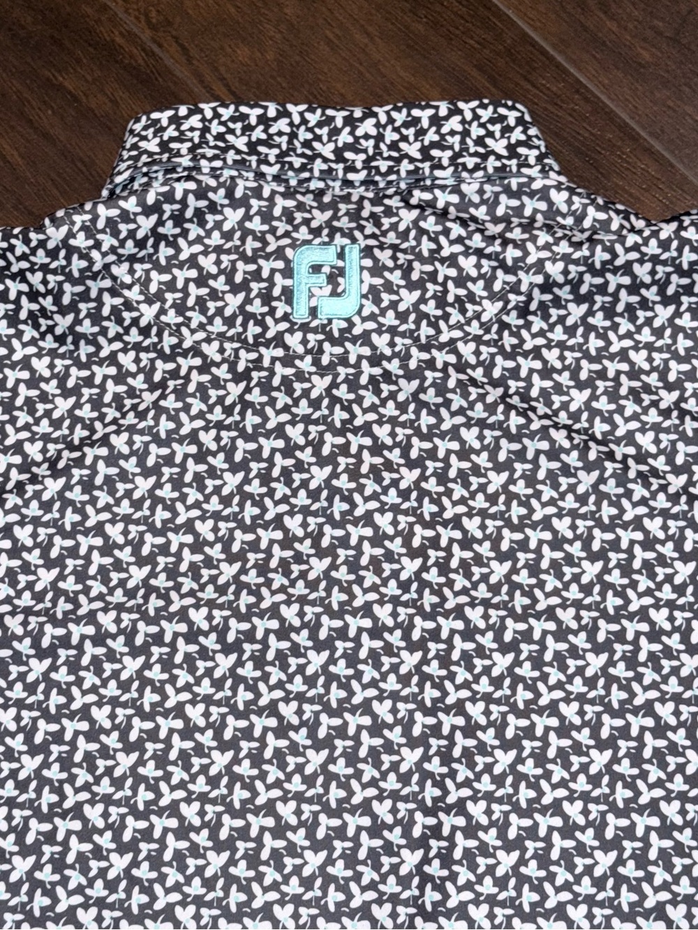 FootJoy FJ Mens Golf Shirt Polo Floral Print Mens Size M